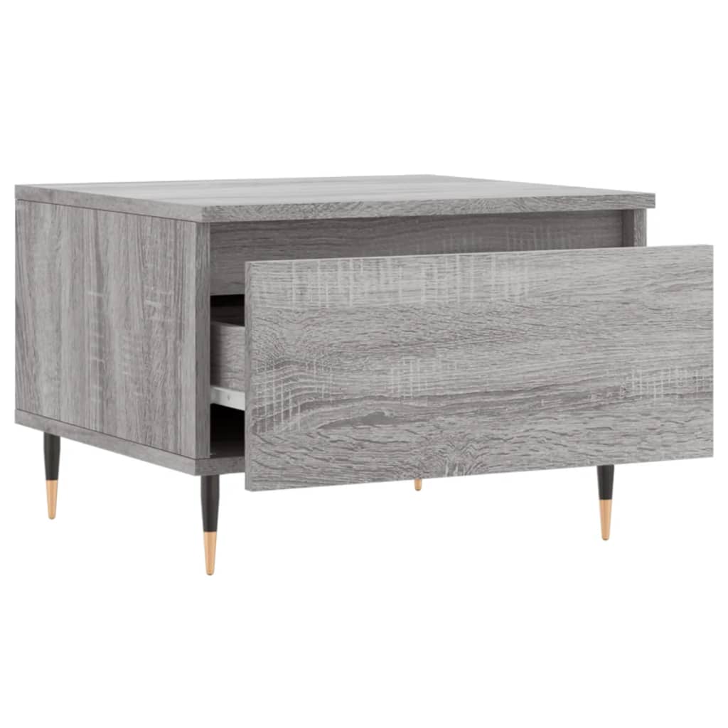 Tavolini Salotto 2pz Grigio Sonoma 50x46x35cm Legno Multistrato