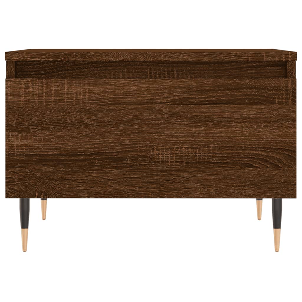 Tavolino da Salotto Rovere Marrone 50x46x35cm Legno Multistrato