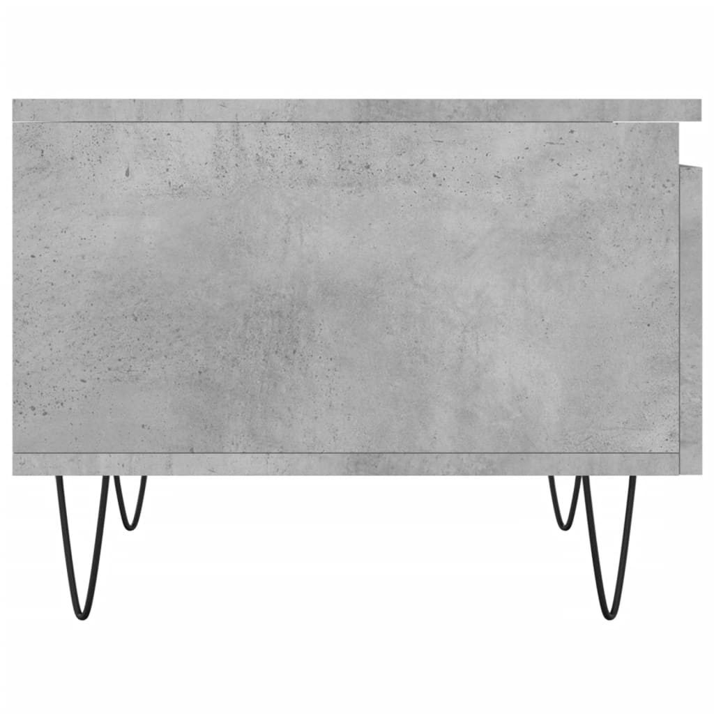 Tavolino da Salotto Grigio Cemento 50x46x35cm Legno Multistrato