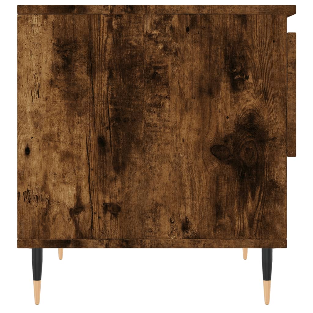 Tavolino da Salotto Rovere Fumo 50x46x50cm in Legno Multistrato