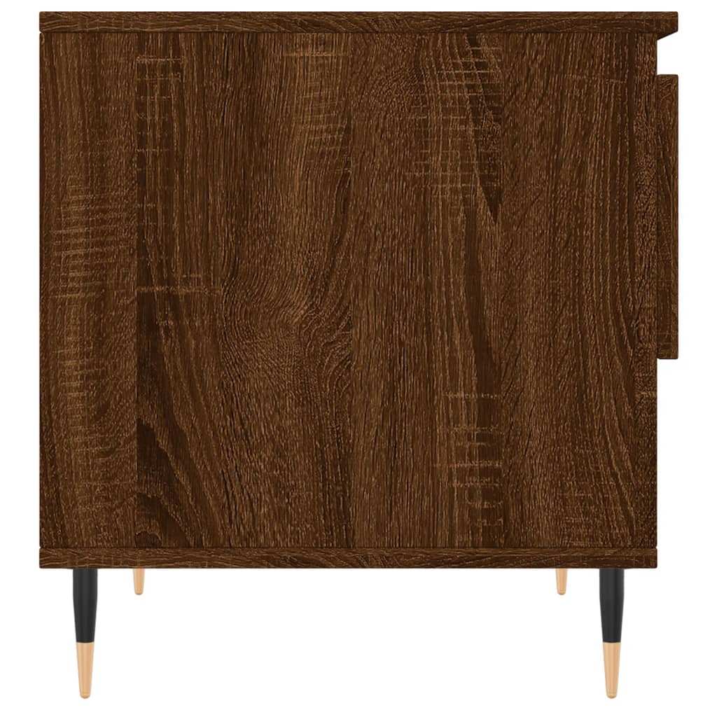 Tavolino da Salotto Rovere Marrone 50x46x50cm Legno Multistrato