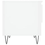 Tavolini Salotto 2pz Bianco Lucido 50x46x50cm Legno Multistrato