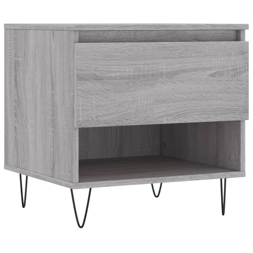 Tavolini Salotto 2pz Grigio Sonoma 50x46x50cm Legno Multistrato