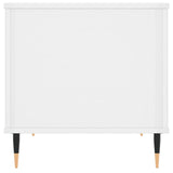 Tavolino Salotto Bianco Lucido 60x44,5x45 cm Legno Multistrato