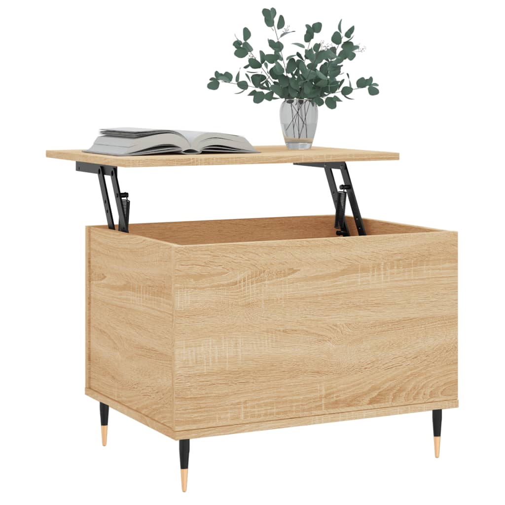 Tavolino Salotto Rovere Sonoma 60x44,5x45 cm Legno Multistrato