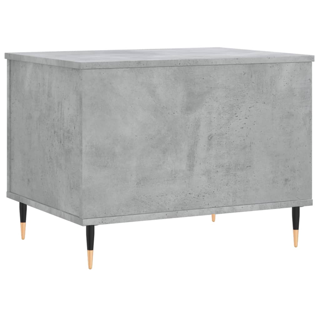 Tavolino Salotto Grigio Cemento 60x44,5x45 cm Legno Multistrato