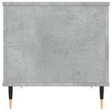 Tavolino Salotto Grigio Cemento 60x44,5x45 cm Legno Multistrato