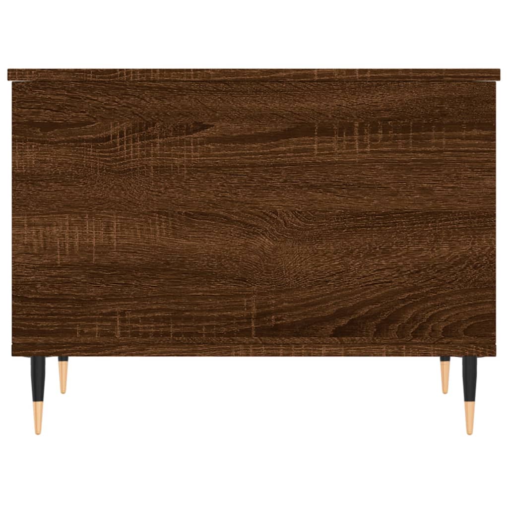 Tavolino Salotto Rovere Marrone 60x44,5x45 cm Legno Multistrato