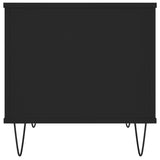 Tavolino da Salotto Nero 60x44,5x45 cm in Legno Multistrato