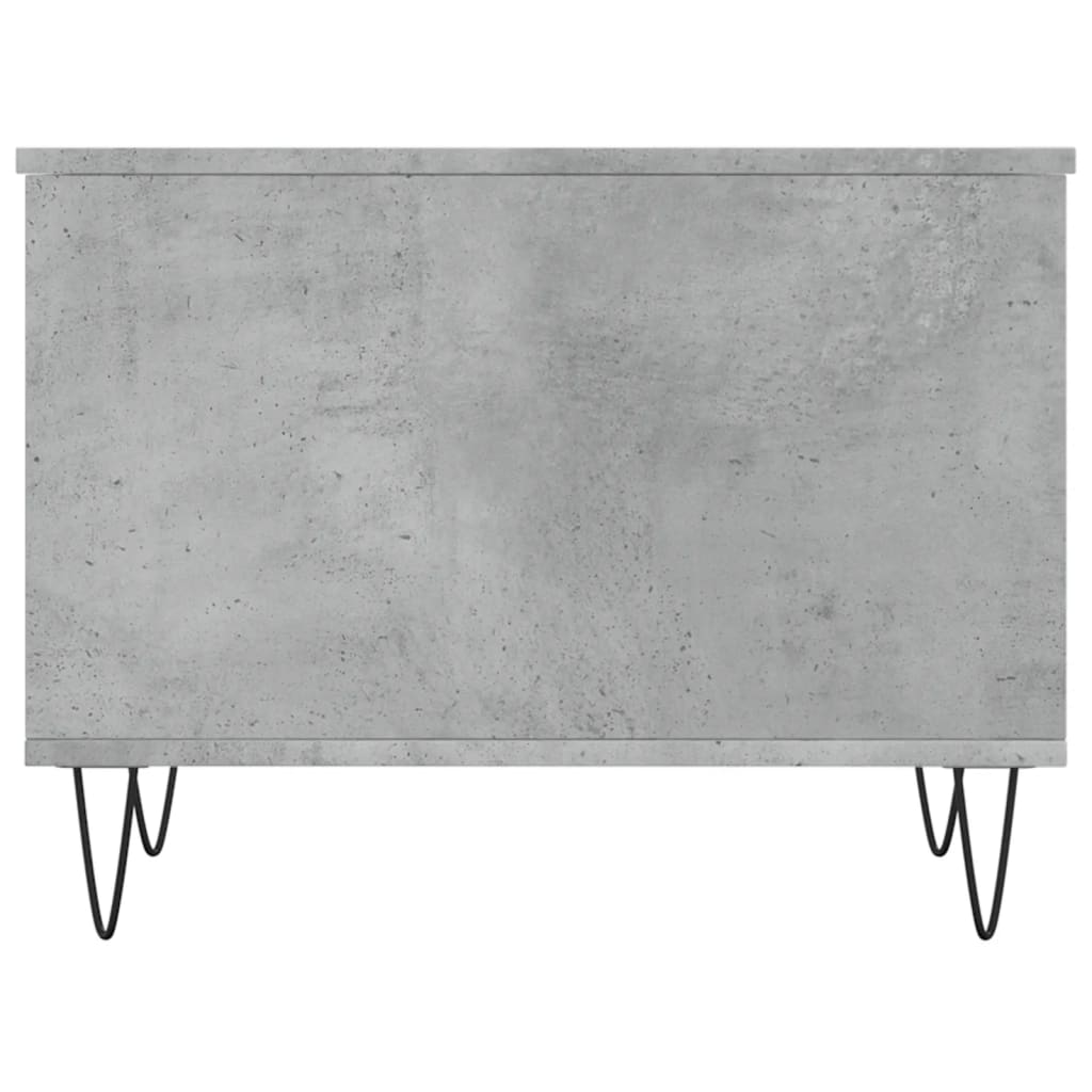 Tavolino Salotto Grigio Cemento 60x44,5x45 cm Legno Multistrato