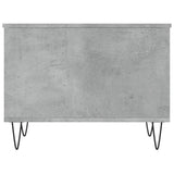 Tavolino Salotto Grigio Cemento 60x44,5x45 cm Legno Multistrato