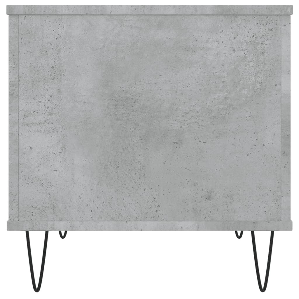 Tavolino Salotto Grigio Cemento 60x44,5x45 cm Legno Multistrato