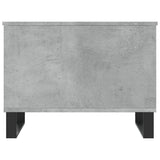 Tavolino Salotto Grigio Cemento 60x44,5x45 cm Legno Multistrato