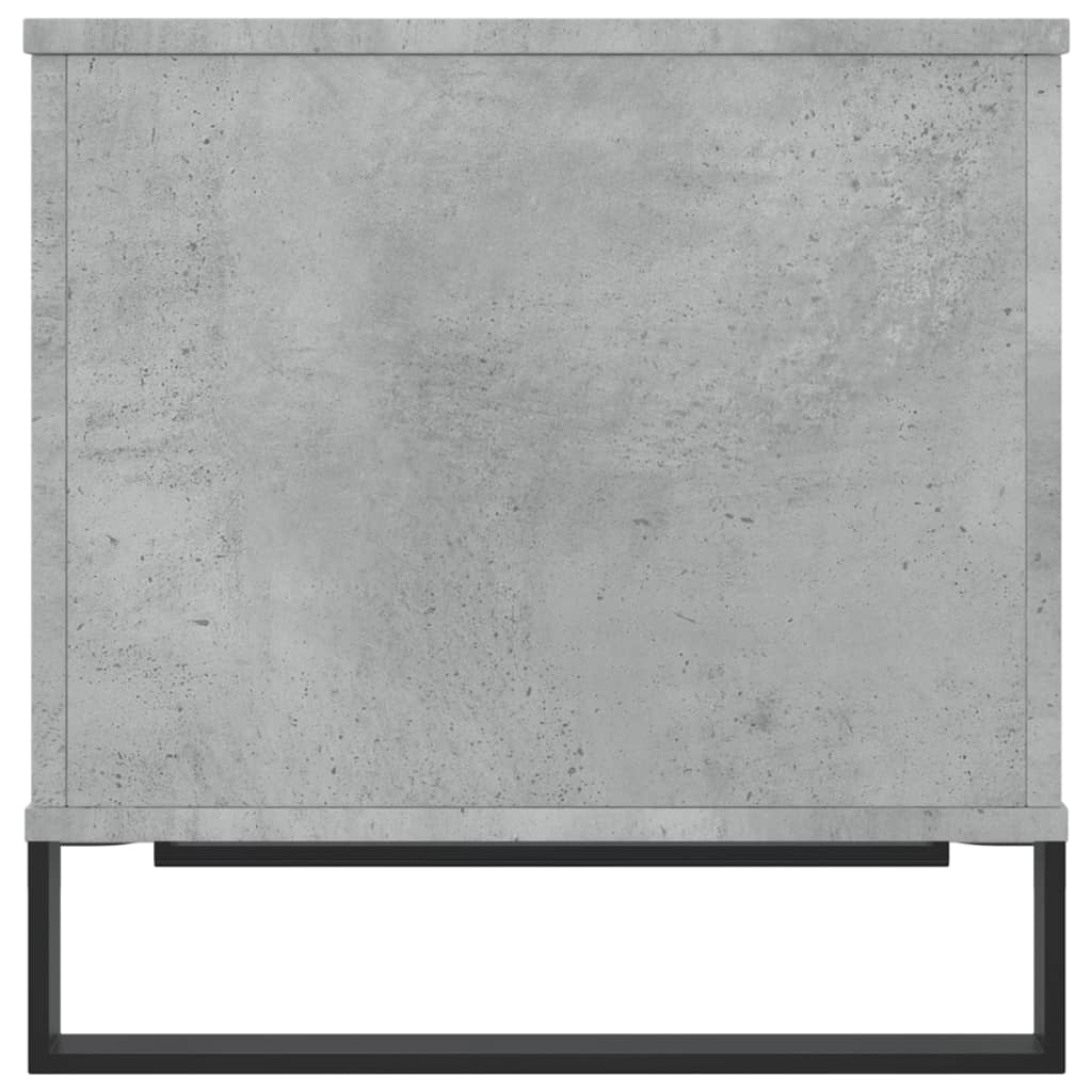 Tavolino Salotto Grigio Cemento 60x44,5x45 cm Legno Multistrato