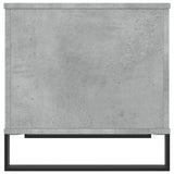 Tavolino Salotto Grigio Cemento 60x44,5x45 cm Legno Multistrato