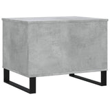 Tavolino Salotto Grigio Cemento 60x44,5x45 cm Legno Multistrato