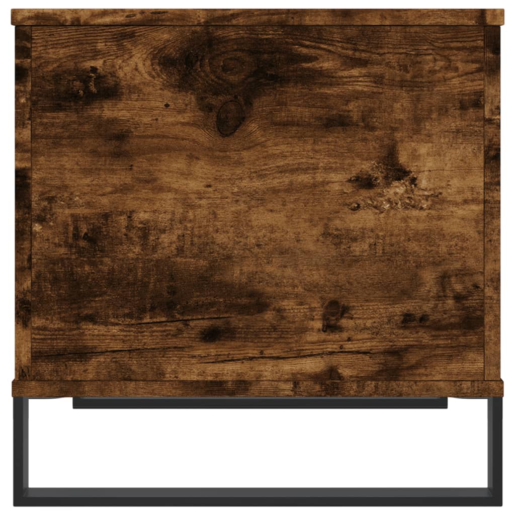 Tavolino da Salotto Rovere Fumo 60x44,5x45 cm Legno Multistrato