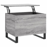 Tavolino Salotto Grigio Sonoma 60x44,5x45 cm Legno Multistrato