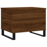 Tavolino Salotto Rovere Marrone 60x44,5x45 cm Legno Multistrato