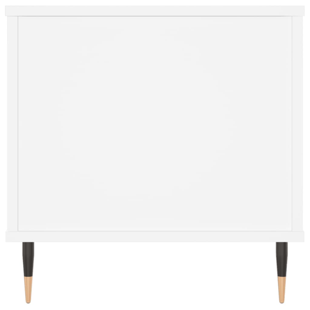 Tavolino da Salotto Bianco 90x44,5x45 cm in Legno Multistrato