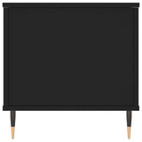 Tavolino da Salotto Nero 90x44,5x45 cm in Legno Multistrato