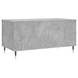 Tavolino Salotto Grigio Cemento 90x44,5x45 cm Legno Multistrato