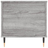 Tavolino Salotto Grigio Sonoma 90x44,5x45 cm Legno Multistrato