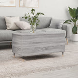 Tavolino Salotto Grigio Sonoma 90x44,5x45 cm Legno Multistrato