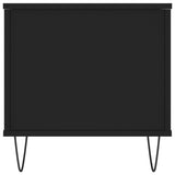 Tavolino da Salotto Nero 90x44,5x45 cm in Legno Multistrato