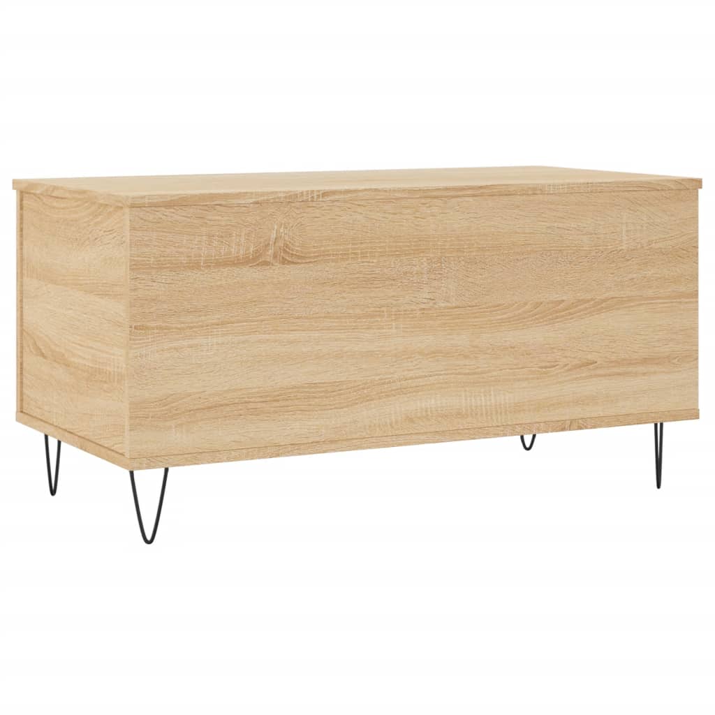 Tavolino Salotto Rovere Sonoma 90x44,5x45 cm Legno Multistrato