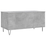 Tavolino Salotto Grigio Cemento 90x44,5x45 cm Legno Multistrato