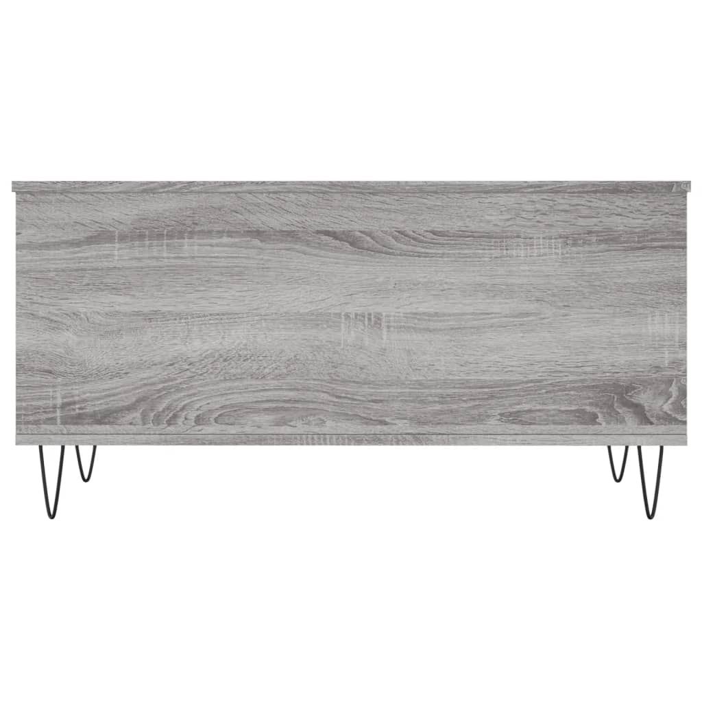 Tavolino Salotto Grigio Sonoma 90x44,5x45 cm Legno Multistrato