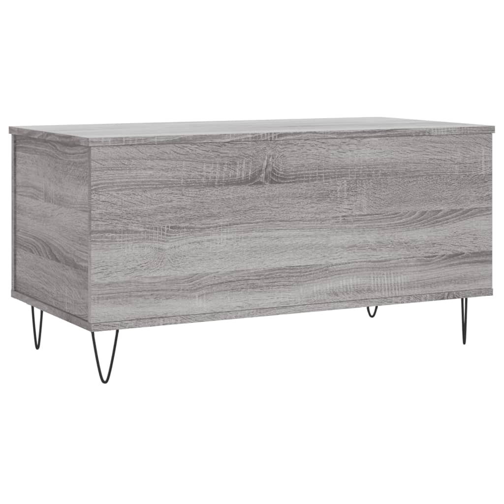 Tavolino Salotto Grigio Sonoma 90x44,5x45 cm Legno Multistrato