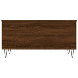 Tavolino Salotto Rovere Marrone 90x44,5x45 cm Legno Multistrato