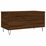 Tavolino Salotto Rovere Marrone 90x44,5x45 cm Legno Multistrato