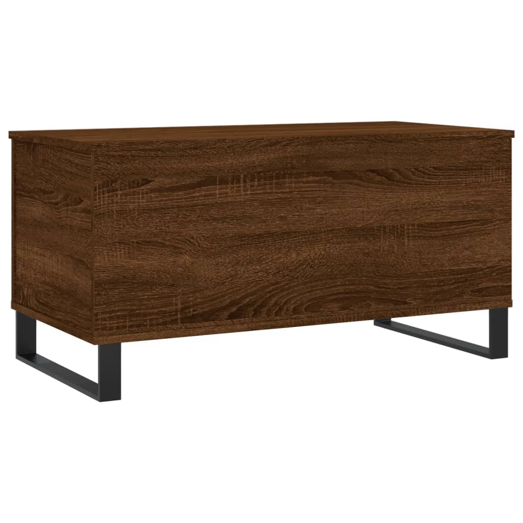 Tavolino Salotto Rovere Marrone 90x44,5x45 cm Legno Multistrato