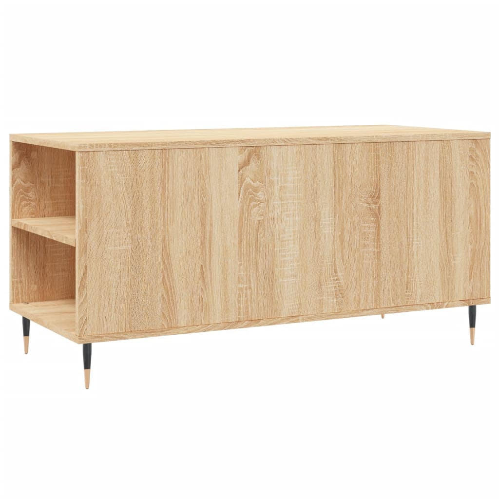 Tavolino Salotto Rovere Sonoma 102x44,5x50 cm Legno Multistrato