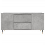 Tavolino Salotto Grigio Cemento 102x44,5x50cm Legno Multistrato