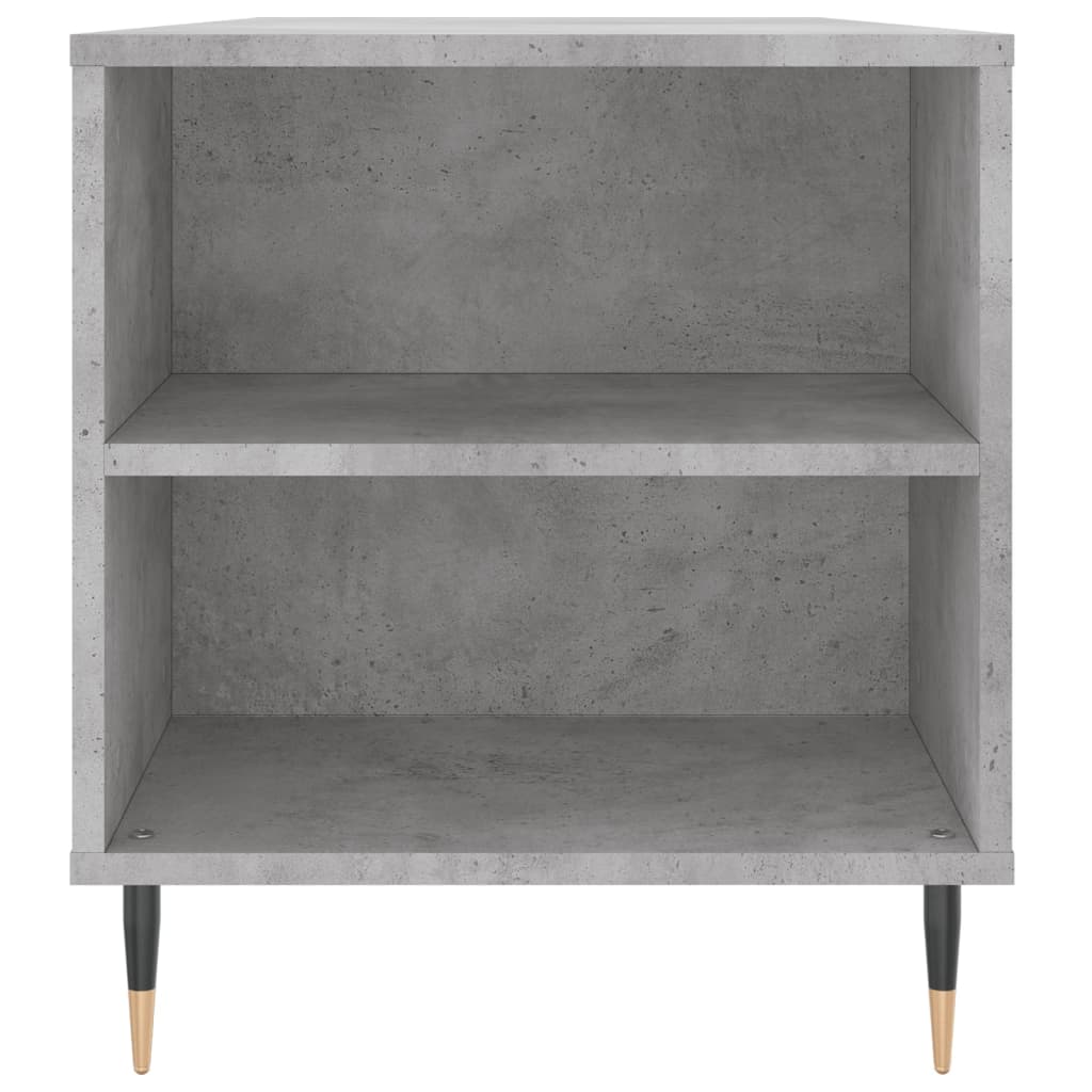 Tavolino Salotto Grigio Cemento 102x44,5x50cm Legno Multistrato