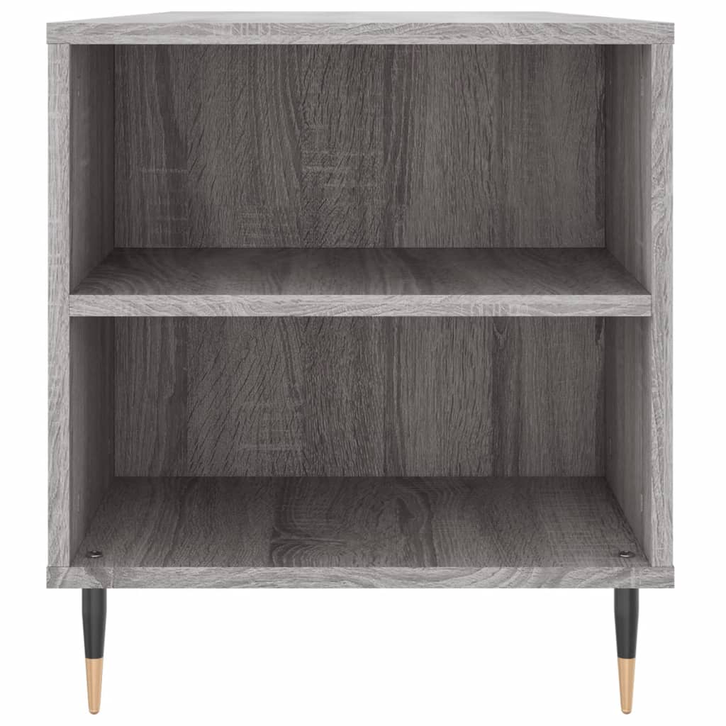 Tavolino Salotto Grigio Sonoma 102x44,5x50 cm Legno Multistrato