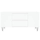 Tavolino da Salotto Bianco 102x44,5x50 cm in Legno Multistrato