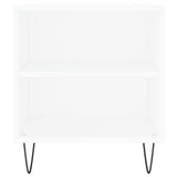 Tavolino da Salotto Bianco 102x44,5x50 cm in Legno Multistrato