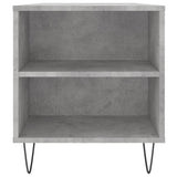 Tavolino Salotto Grigio Cemento 102x44,5x50cm Legno Multistrato