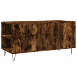 Tavolino da Salotto Rovere Fumo 102x44,5x50cm Legno Multistrato