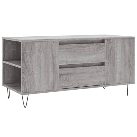 Tavolino Salotto Grigio Sonoma 102x44,5x50 cm Legno Multistrato