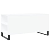 Tavolino da Salotto Bianco 102x44,5x50 cm in Legno Multistrato