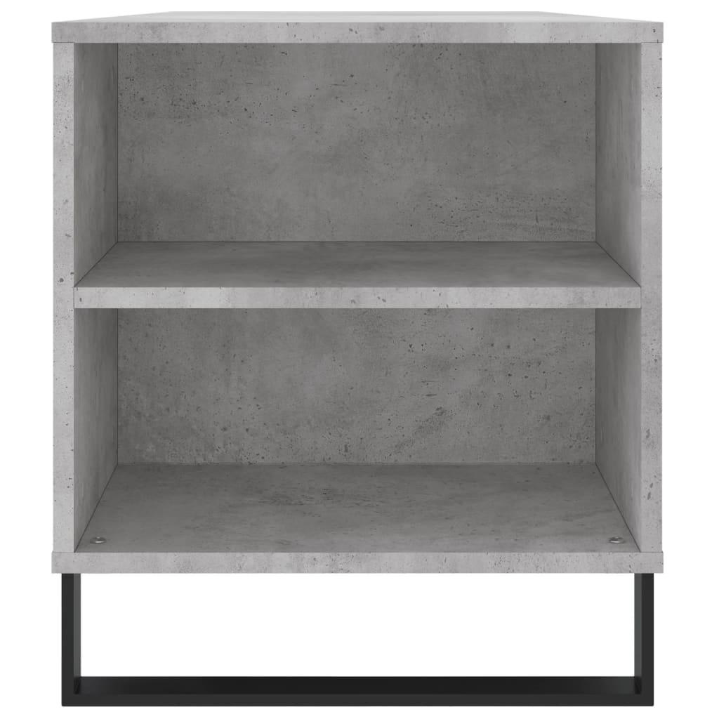 Tavolino Salotto Grigio Cemento 102x44,5x50cm Legno Multistrato