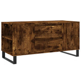 Tavolino da Salotto Rovere Fumo 102x44,5x50cm Legno Multistrato