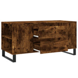 Tavolino da Salotto Rovere Fumo 102x44,5x50cm Legno Multistrato