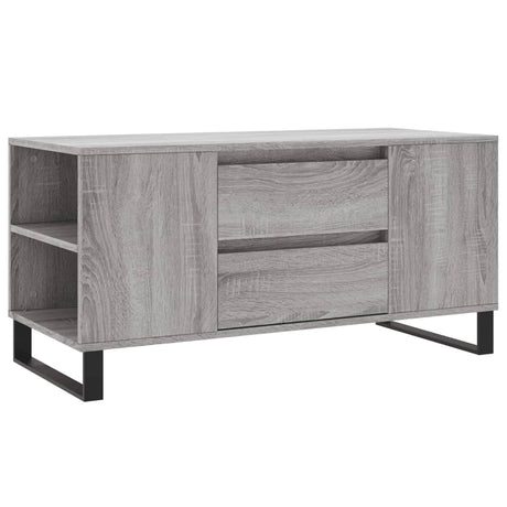 Tavolino Salotto Grigio Sonoma 102x44,5x50 cm Legno Multistrato